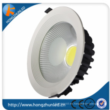 Venta caliente Round llevó cob downlight 30w de alta potencia de aluminio Brideglux